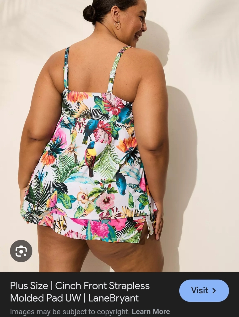 Swim By Cacique Underwire Tankini - Picture 2 of 9